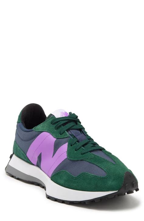 New Balance 327 Trainer In Night Watch Green Modesens