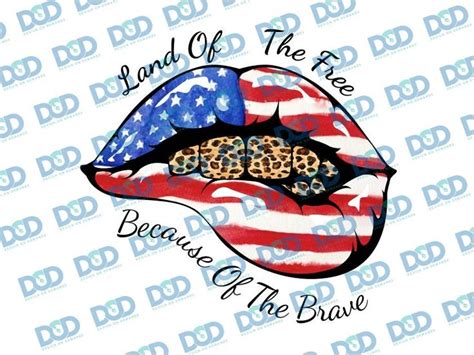 Patriotic Lips Png American Flag Lips 4th Of July Png Cheetah Lips