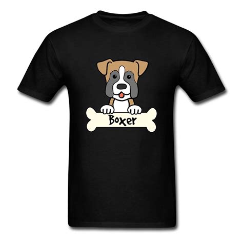 Boxer Dog Puppy Puppies Men Tees Shirts O Neck Brand Clothing Super