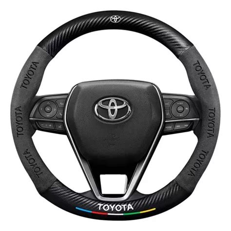 Cubre Volante Toyota Alcantara Fibra Carbono Redondo Cuotas sin interés