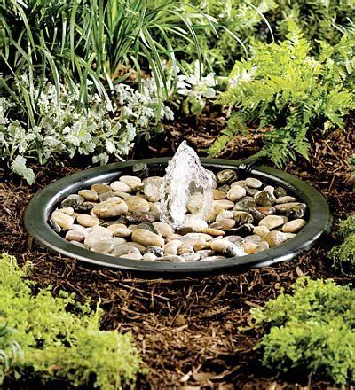 solar power solar: Pebble Fountain … | Water fountains outdoor, Diy garden fountains, Backyard ...