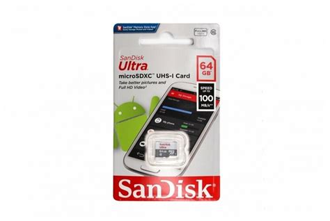 Карта памяти Sandisk Ultra Microsdxc Class 10 Uhs I 80mbs Sd Adapter — купить в интернет