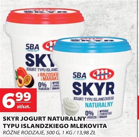 Promocja Mlekovita Skyr Jogurt Naturalny Typu Islandzkiego 500g Top