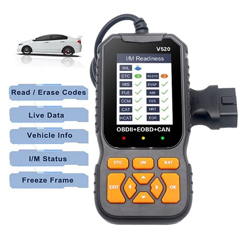 Carro Completo Obd Eobd Scanner Auto Sistema De Motor Ferramentas De