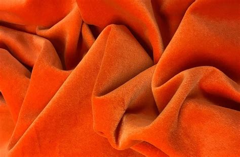 Orange Cotton Velvet Fabric The Stripes Company Velvet Dress Fabric