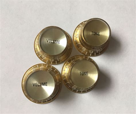 60 70 S Style Gold Reflector Knobs For Gibson Les Paul Deluxe Small Vintage Font Ebay