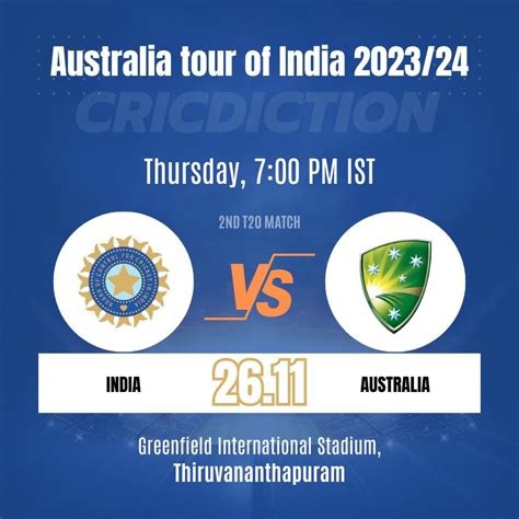 Fantasy Tips India Vs Australia Australia Tour Of India Nd T