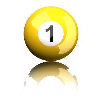 Billiard Ball Number 1 3d Rendering Billiard Background White Ball