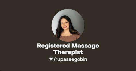 Registered Massage Therapist Instagram Tiktok Linktree