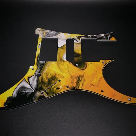 Ibanez Pickguard Yellow Marble Rg Series Custom Etsy