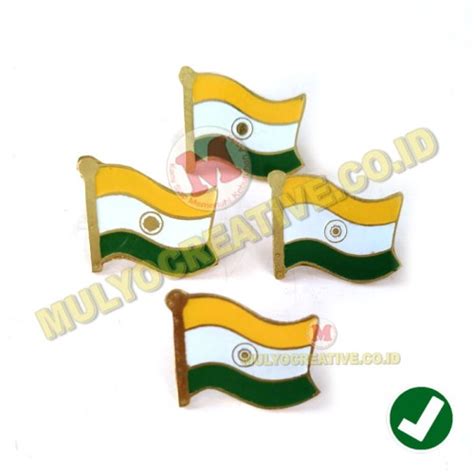 Jual Pin Bendera Negara India Pin Bros Bendera India Flag Pin India