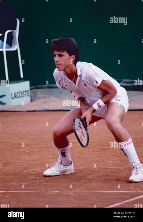 American Tennis Player Aaron Krickstein 1987 Stock Photo Alamy