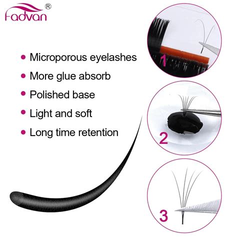 Fadvan Fadvan Easy Fanning Eyelash Extensions Blooming Eyelashes Flare