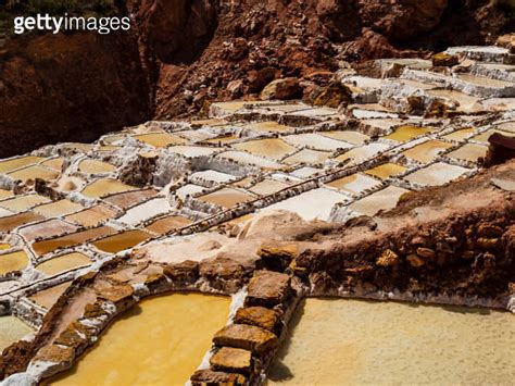 Impressive Colors Of Maras Salt Ponds In The Sacred Valley Of Incas