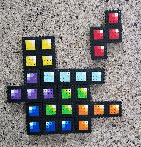 Tetris Fuse Bead Patterns Perler Beads Etsy Uk