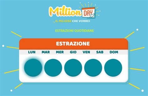 Million Day Estrazione Oggi 21 Luglio 2022 Numeri Vincenti