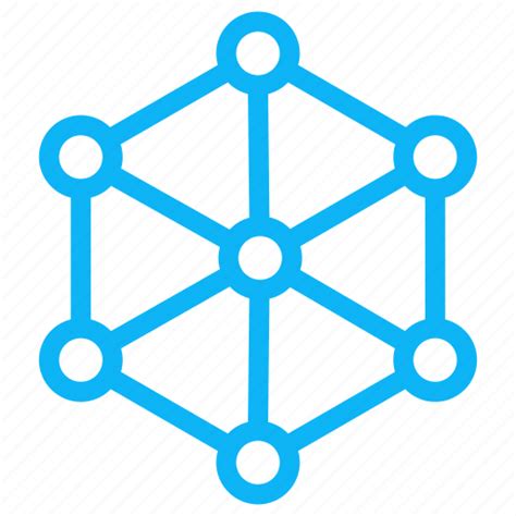 computer electronic hexagon internet technology icon