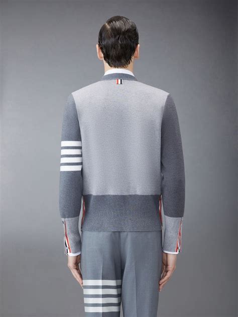 Funmix Wool V Neck Cardigan Thom Browne