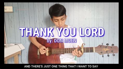 Thank You Lord By Don Moen Fingerstyle Guitar Cover Lyrics Short