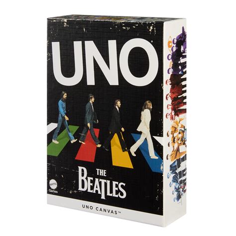 Uno Canvas The Beatles Card Game Uno Collectors Mattel Creations