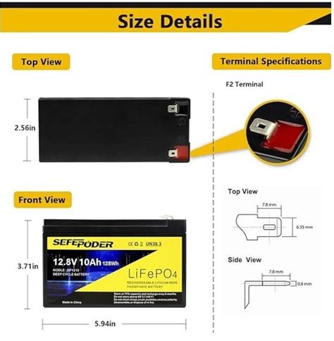 2 Pack 12V 10AH Lithium LiFePO4 Replacement Battery For CE5 Neuton