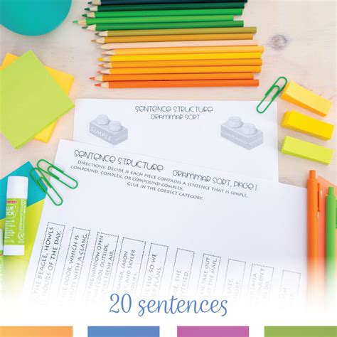 Interactive Sentence Structure Sort & Grammar Game - Sentence Structure ...