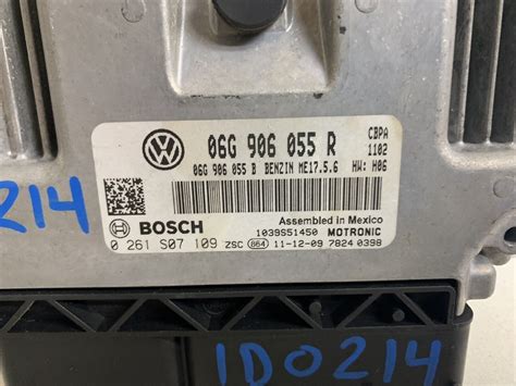 2012 Volkswagen Jetta 2 0 CBPA A T 06G 906 055 R Computer Module Ecu