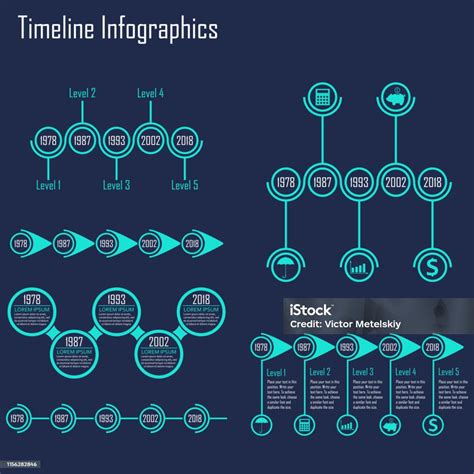 Infografis Garis Waktu Dan Infografis Langkah Demi Langkah Diatur 5