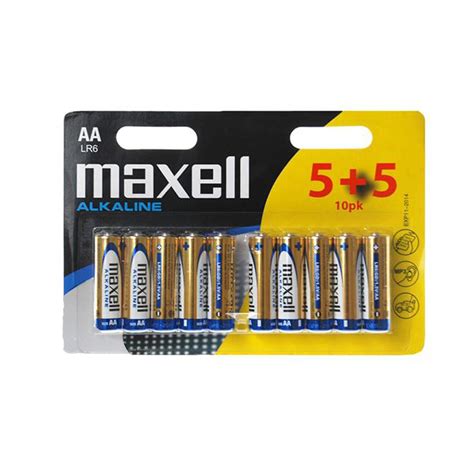 Maxell Battery Alkaline Lr6 Aa 55 Packs Mega Electronics