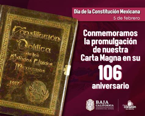 Bc Gobierno On Twitter Celebramos La Promulgaci N De La Carta Magna