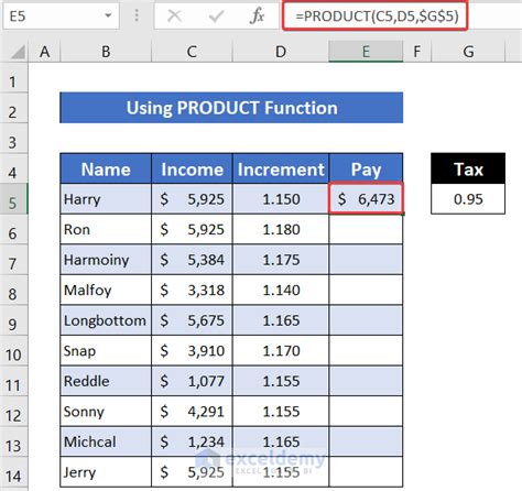 How To Multiply One Cell By Multiple Cells In Excel 4 Ways ExcelDemy