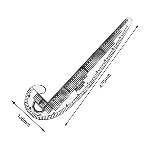 Regla De Costura Curva Francesa Multifunci N De P Grandado