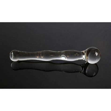 Glass Dildo Anal Butt Plug Sex Toy G Spot Massager Women Men