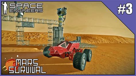 Mars Survival 3 Space Engineers Survival Rover Scout YouTube