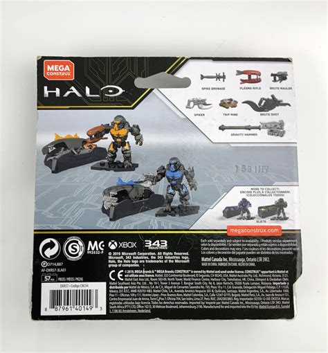 Mega Construx Halo Pro Builders Brute Weapons Customizer Pack 57 Pcs