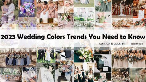 Top 8 2023 Wedding Colors Trend Ideas To Inspire Clarity Co