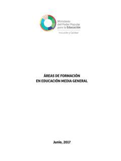 ÁREAS DE FORMACIÓN EN EDUCACIÓN MEDIA GENERAL 193 reas de formaci 211