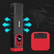 Feikfeiz Psi Mah Compresseur D Air Portable Pour Voiture Avec