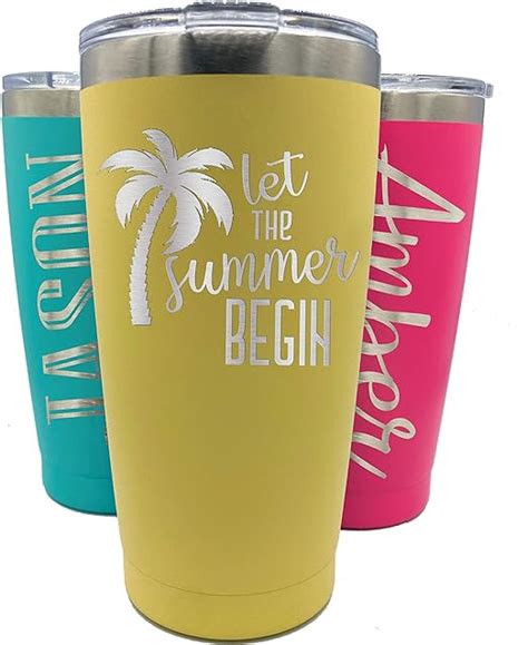 20oz Custom Travel Mug Laser Engraved Insulated Yeti Style Tumbler