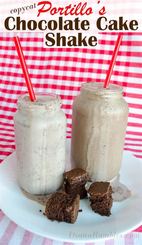 Copycat Portillo S Chocolate Cake Shake Milkshake Create This