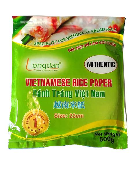 Round Vietnamese Extra Thin Rice Paper 22cm 500g Spring Salad Summer