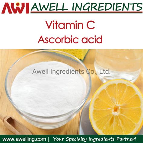 Vc Ascorbic Acid Powder CAS 50 81 7 ISO Certified IP Ascorbic Acid And Vc