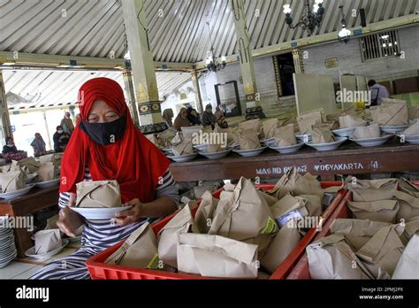 Yogyakarta Indonesia Th Apr An Indonesian Muslim Prepares