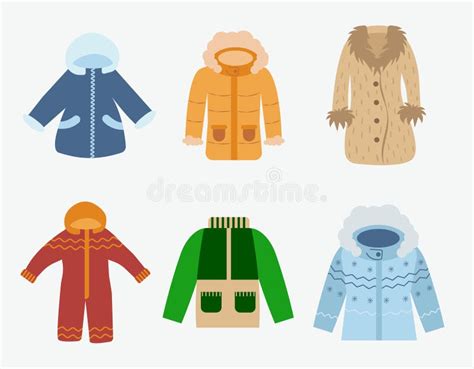 Winter Coats Vector Stock Illustrations 1 058 Winter Coats Vector