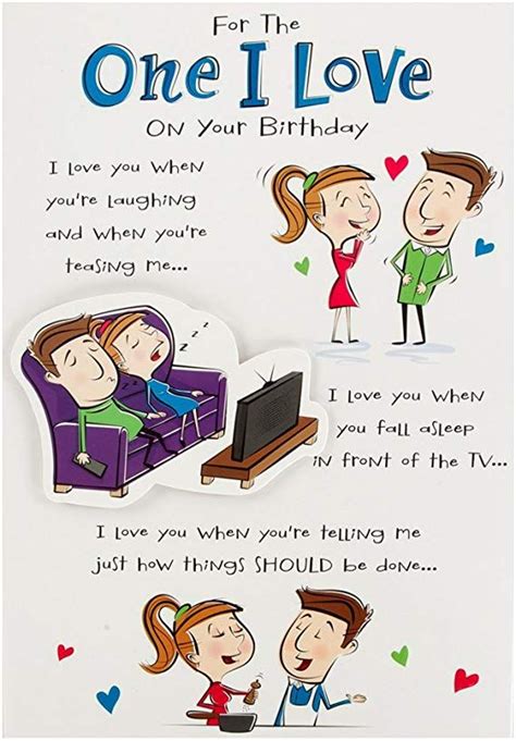 A Birthday Card For Someone Who Is In Love With His Wife And Her