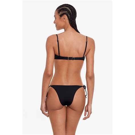 Ralph Lauren Signature Sol Side Tie Bikini Bottoms Women Black