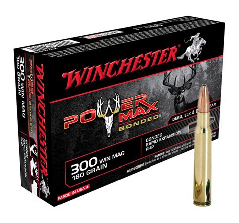 Balas Winchester Power MaxBonded 300 WM 180 Grs