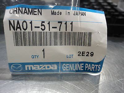 Mazda Mx Miata New Oem Rear Chrome Mazda Emblem Logo Ebay