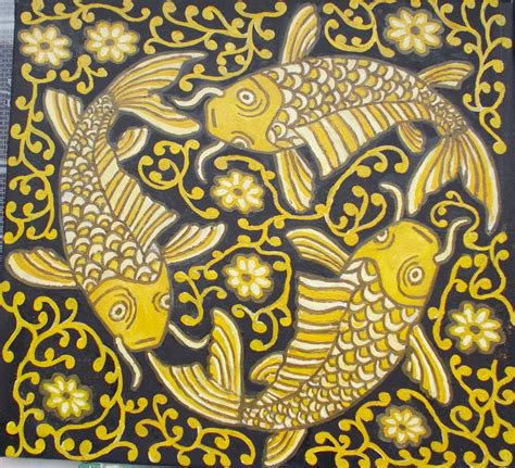 Peinture Carpe Koi