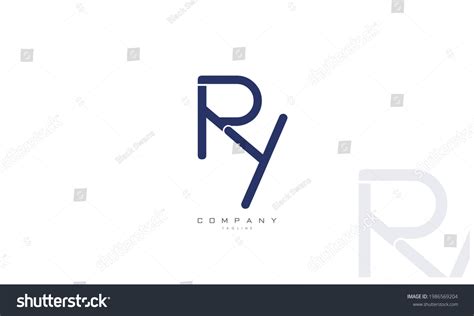 Alphabet Letters Initials Monogram Logo RY YR Royalty Free Stock